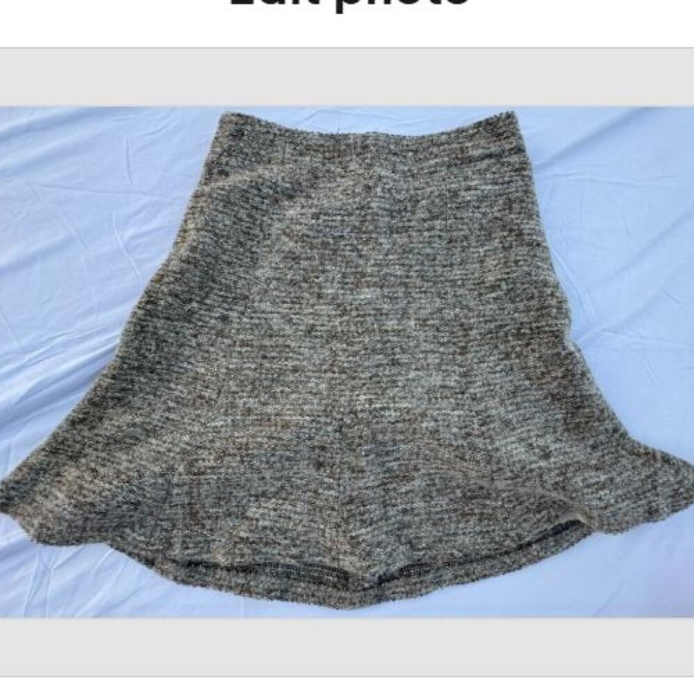 Ann Taylor Grey Brown Skirt Size 0